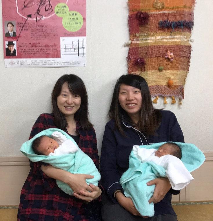  ハイキング後のお産！