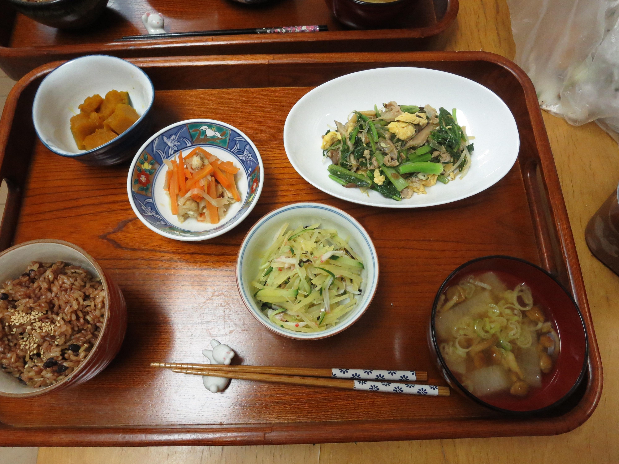 栄養大の学生さん　実習これが最後