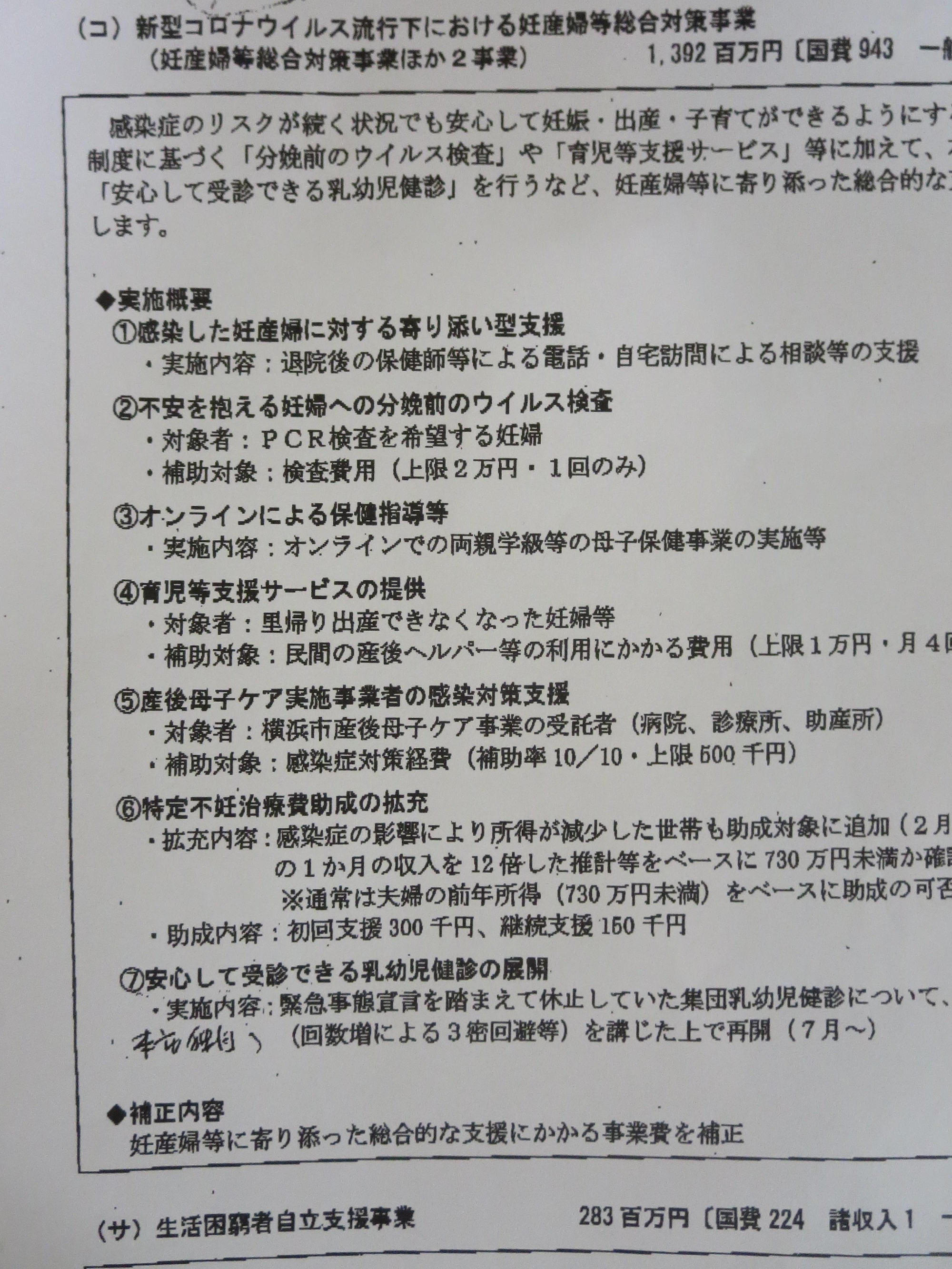 神奈川県と横浜市でも妊婦さんのPCR検査に予算が！