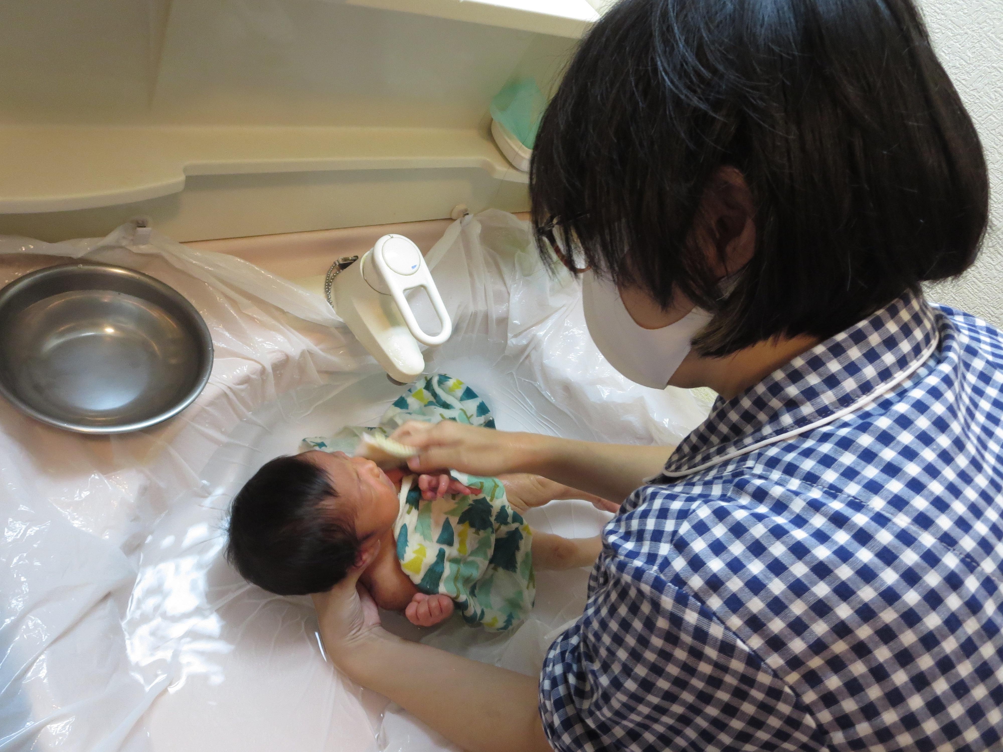 ママがお風呂に入れましたよ！