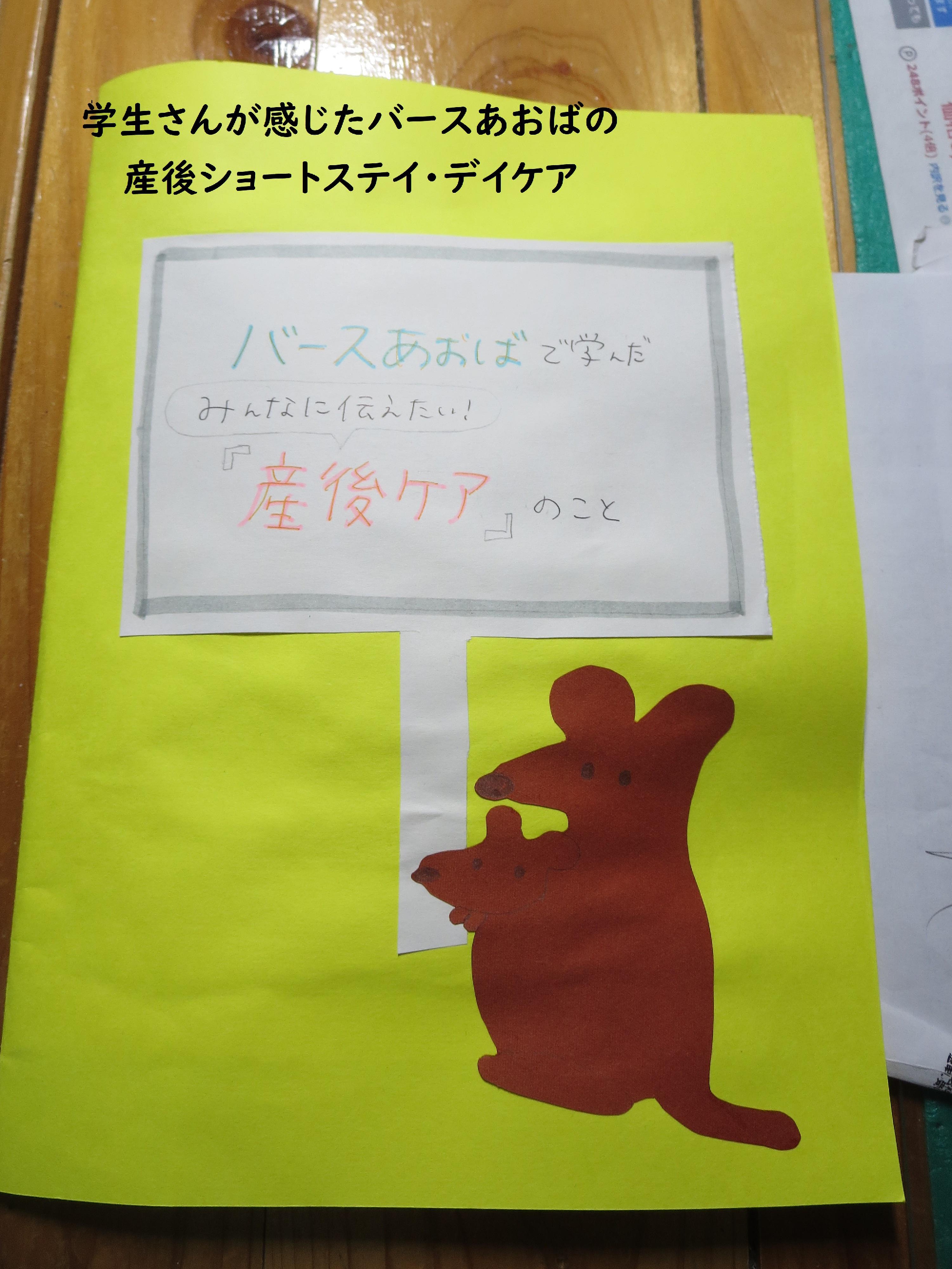 学生さんが感じた産後ケア