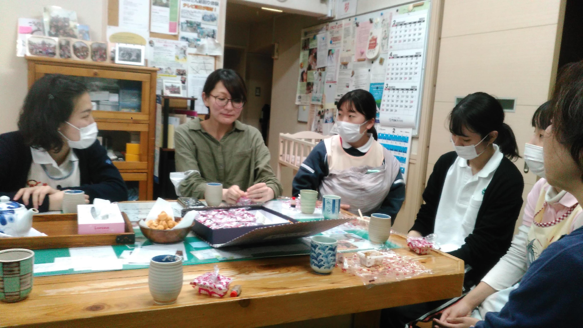 お産の振り返りを学生さんと